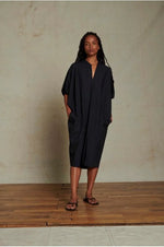 Soeur ALGER DRESS cotton poplin maxi dress black