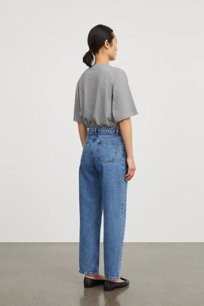 Skall Studio Andy Oversize Tee Mid Grey Melange