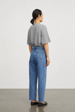 Skall Studio Andy Oversize Tee Mid Grey Melange
