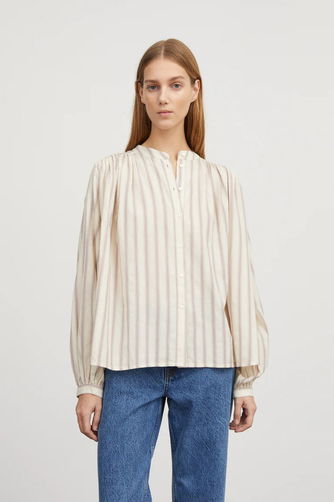 Skall Studio Rita Shirt Cream / Lilac Stripe