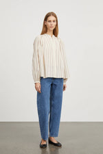 Skall Studio Rita Shirt Cream / Lilac Stripe