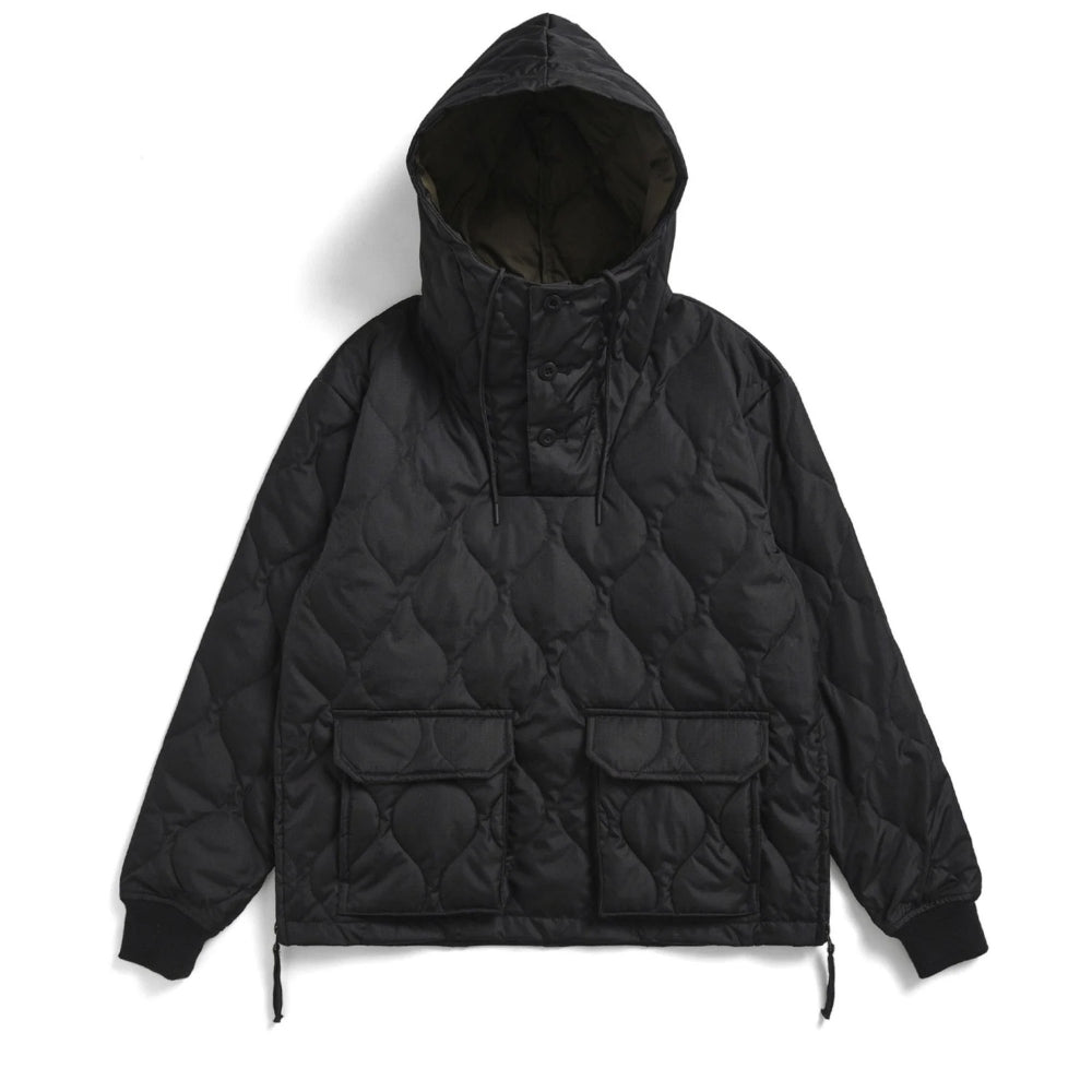 Taion Unisex Military Pull Over Hoodie Black