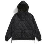 Taion Unisex Military Pull Over Hoodie Black