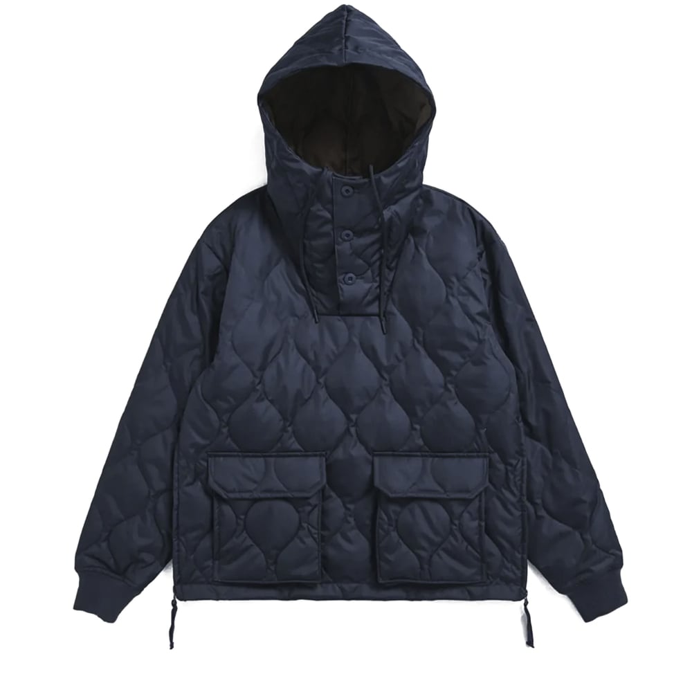 Taion Unisex Military Pull Over Hoodie Dark Navy