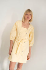 THE TINY BIG SISTER Buttoned dress - Yellow