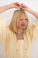 THE TINY BIG SISTER Buttoned dress - Yellow