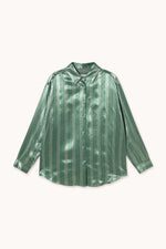 THE TINY BIG SISTER Flowers relaxed shirt - Emerald green