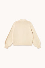 THE TINY BIG SISTER Strawberries cardigan - Light cream