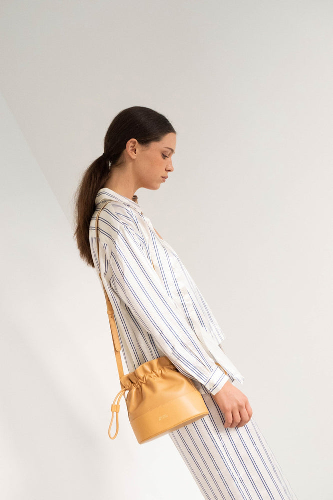 THE TINY BIG SISTER Stripes relaxed shirt - Off-white
