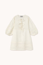 THE TINY BIG SISTER Puff sleeves dress - Off-white