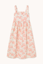 THE TINY BIG SISTER Strawberries midi dress - Off-White