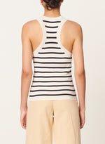 Vanessa Bruno Edea Tank Top Navy/ Off White