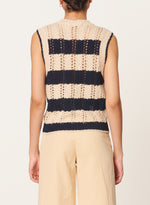 Vanessa Bruno Elberta Cardigan Navy/Off White