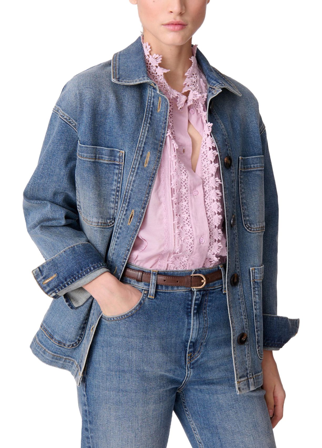 Vanessa Bruno Neli Denim Jacket – Peony Rouge