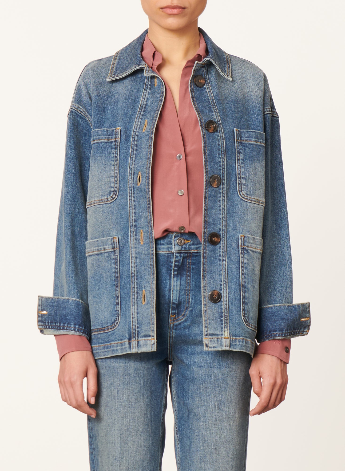Vanessa Bruno Neli Denim Jacket – Peony Rouge