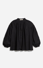 Vanessa Bruno Nipoa Blouse Black - With pleat detail and inlaid lace