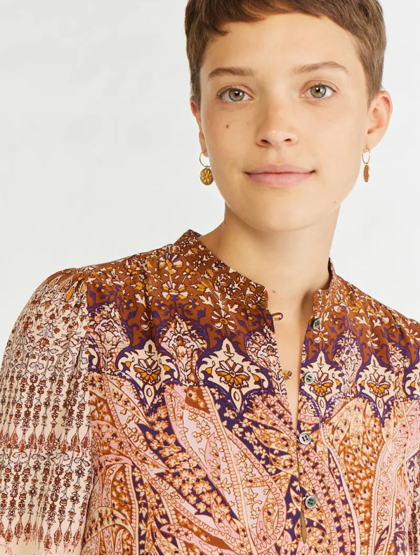 Vanessa Bruno Blouse Ned silk orange