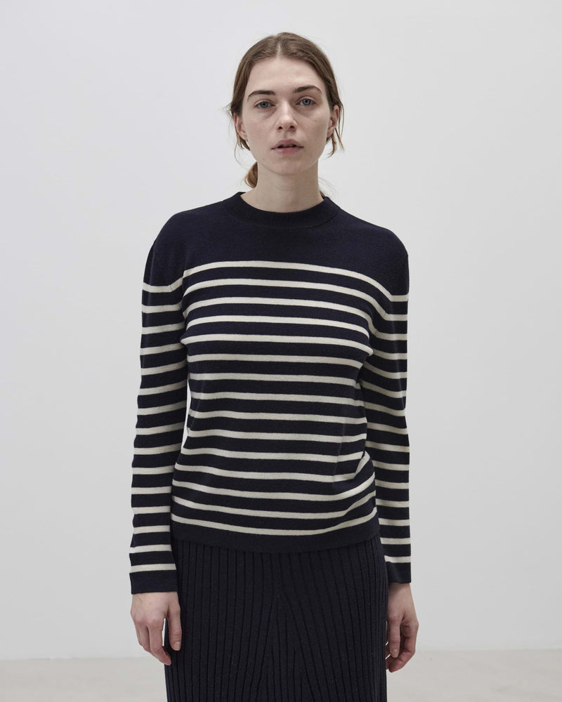 FUB Long Sleeve Tee, dark navy/ecru