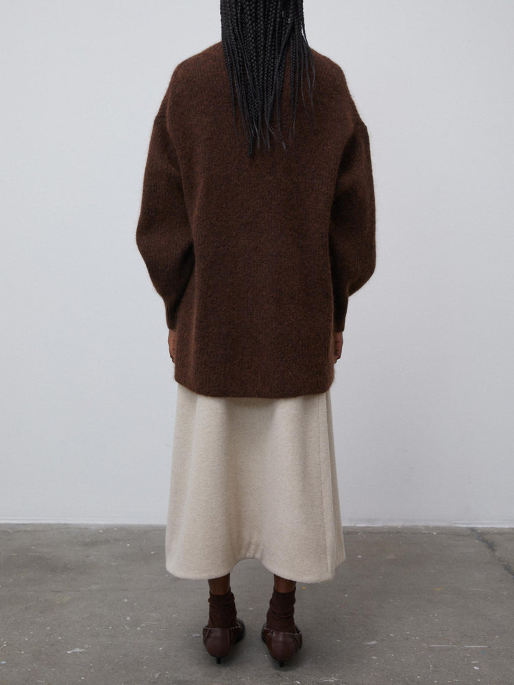 By Malene Birger Derina mohair wool-blend pullover chestnut