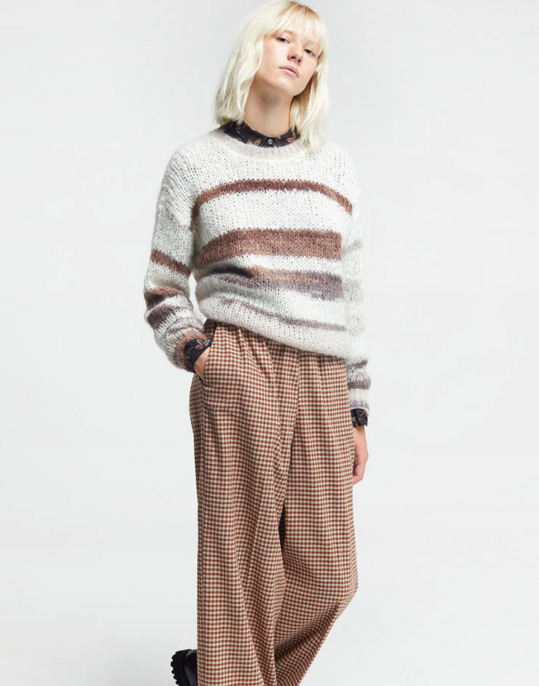 Pomandère Painted round neck jumper