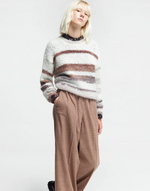 Pomandère Painted round neck jumper