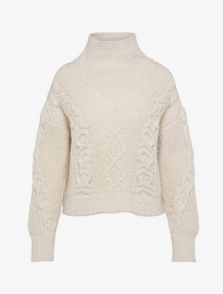 Pomandère Turtleneck jumper with Norwegian knit design