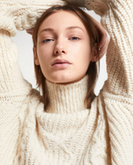 Pomandère Turtleneck jumper with Norwegian knit design